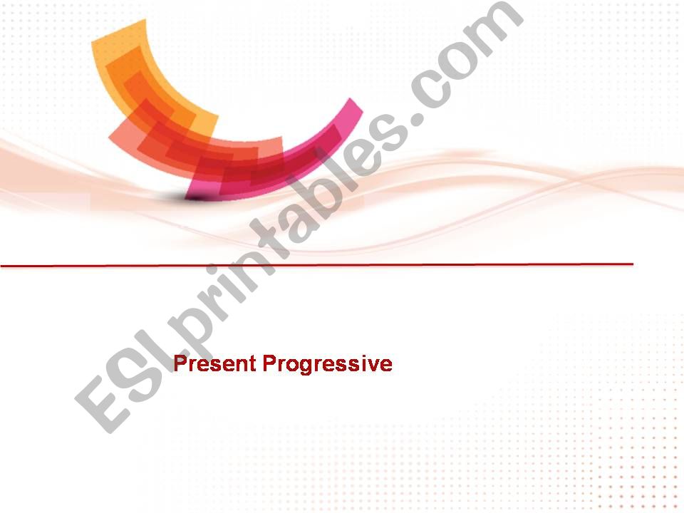 Present Continuous powerpoint