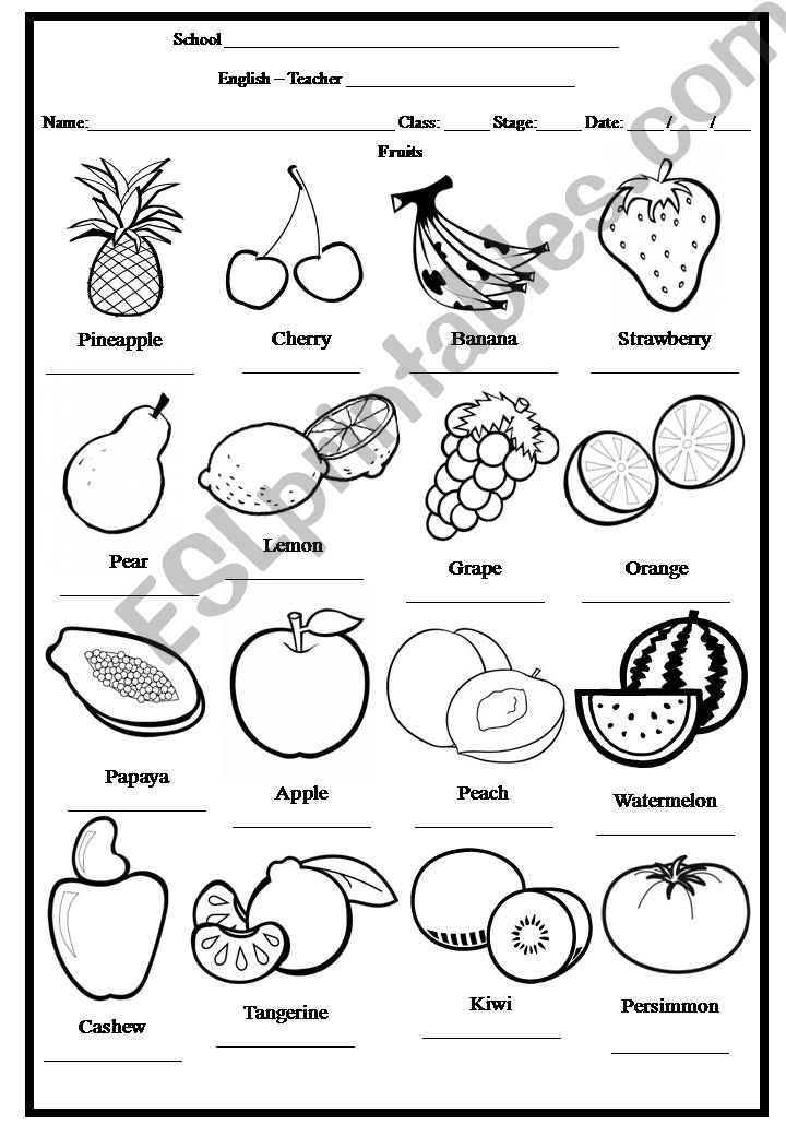 Fruits powerpoint