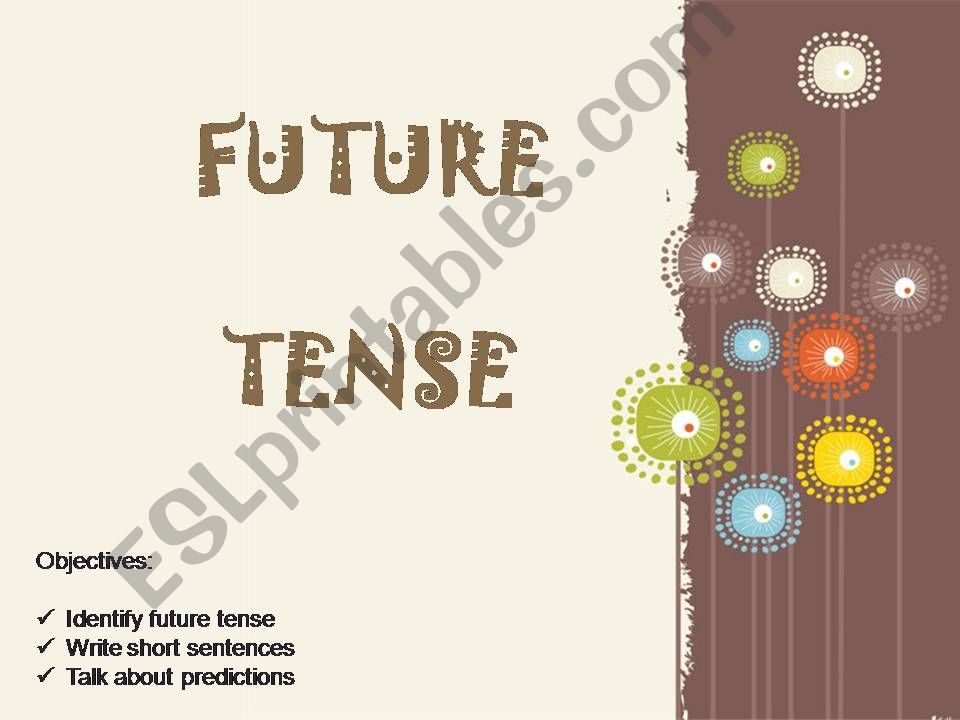 future tense - will powerpoint