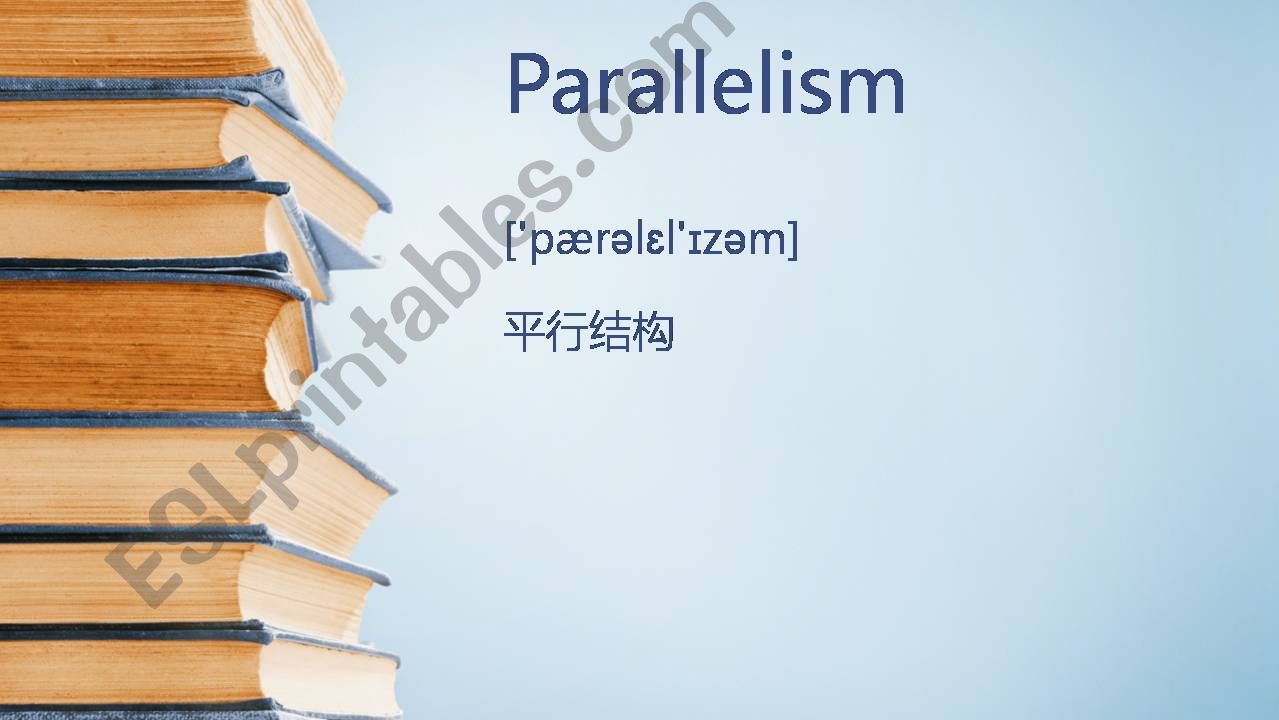 ESL - English PowerPoints: Parallelism