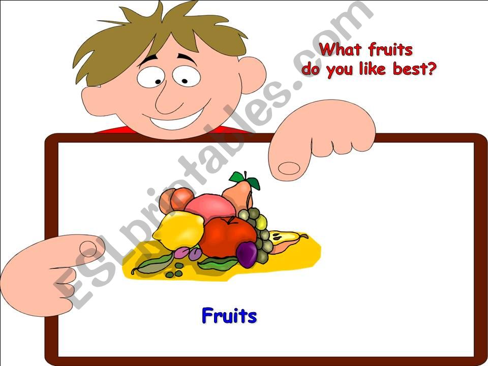 Fruits teach&play powerpoint