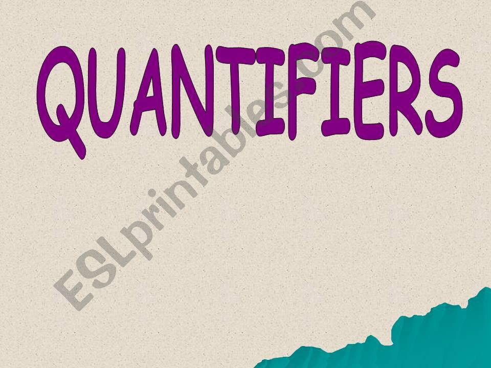 QUANTIFIERS powerpoint