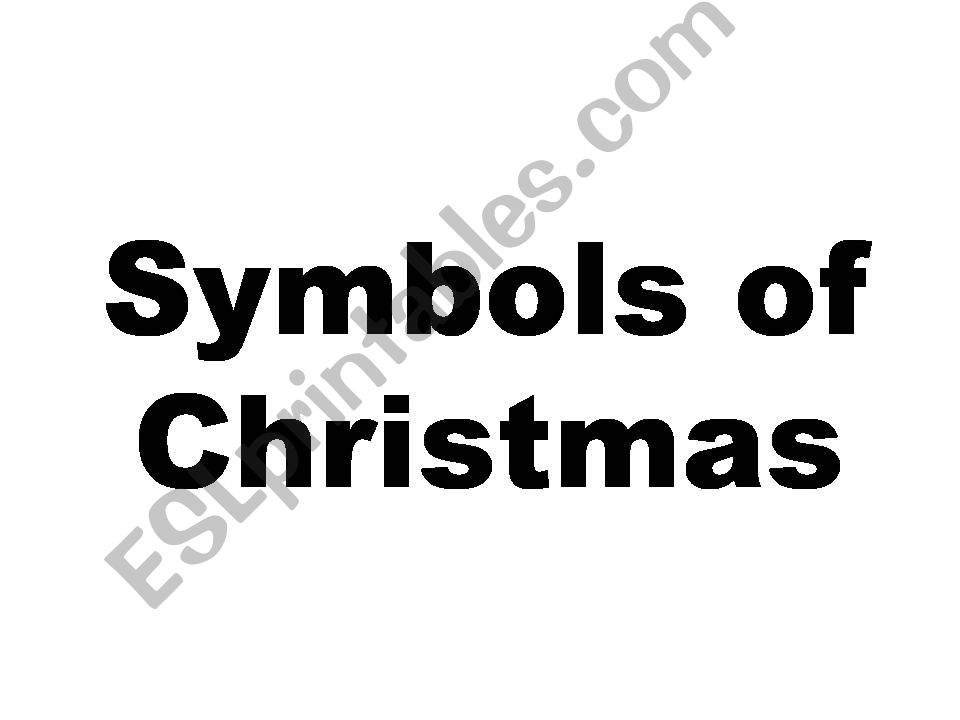 symbols of christmas powerpoint