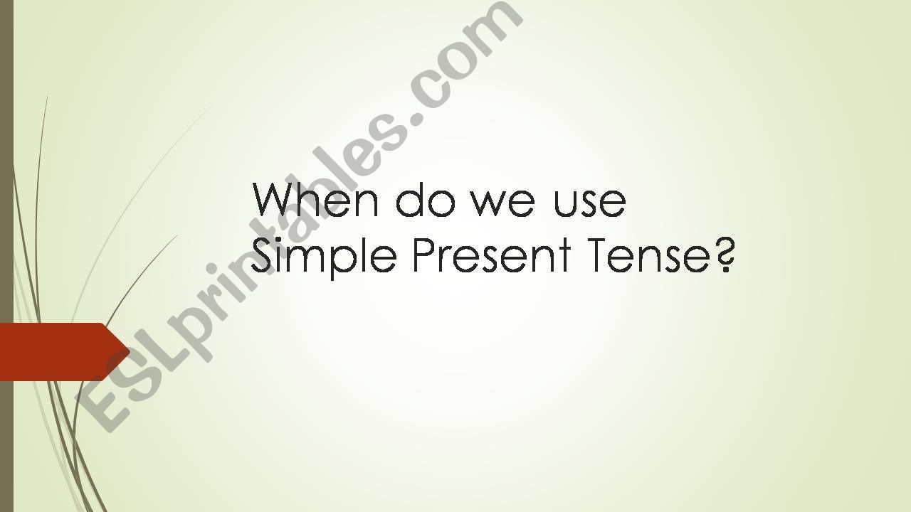 Present Tense powerpoint