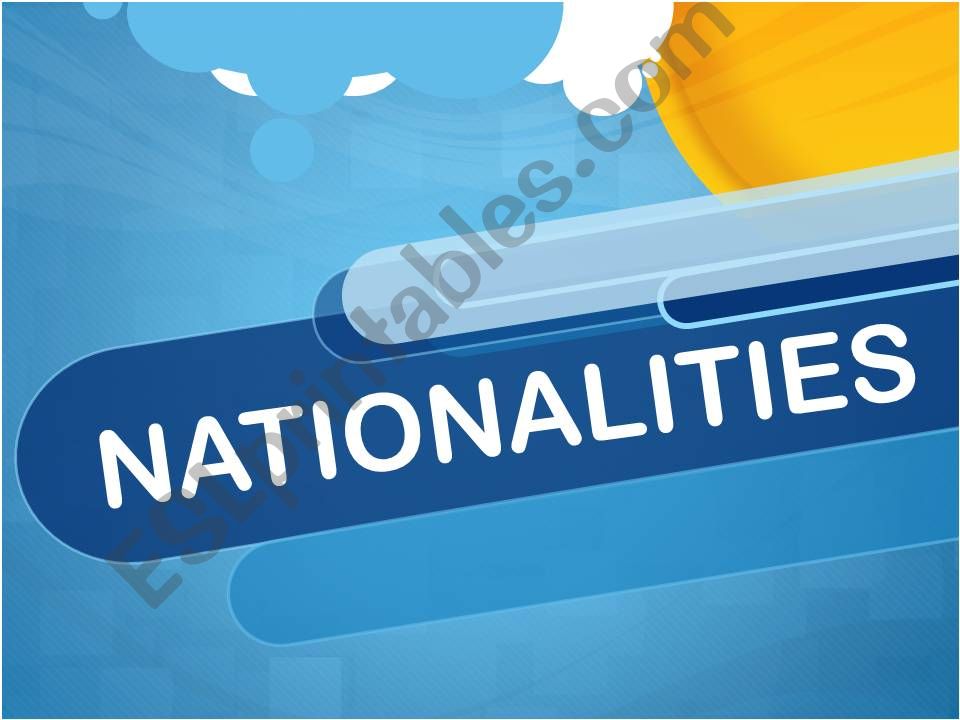 Nationalities powerpoint