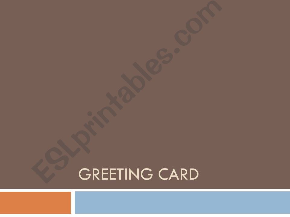 greeting card powerpoint