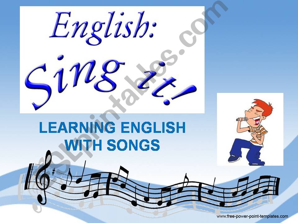 ENGLISH... SING IT! powerpoint
