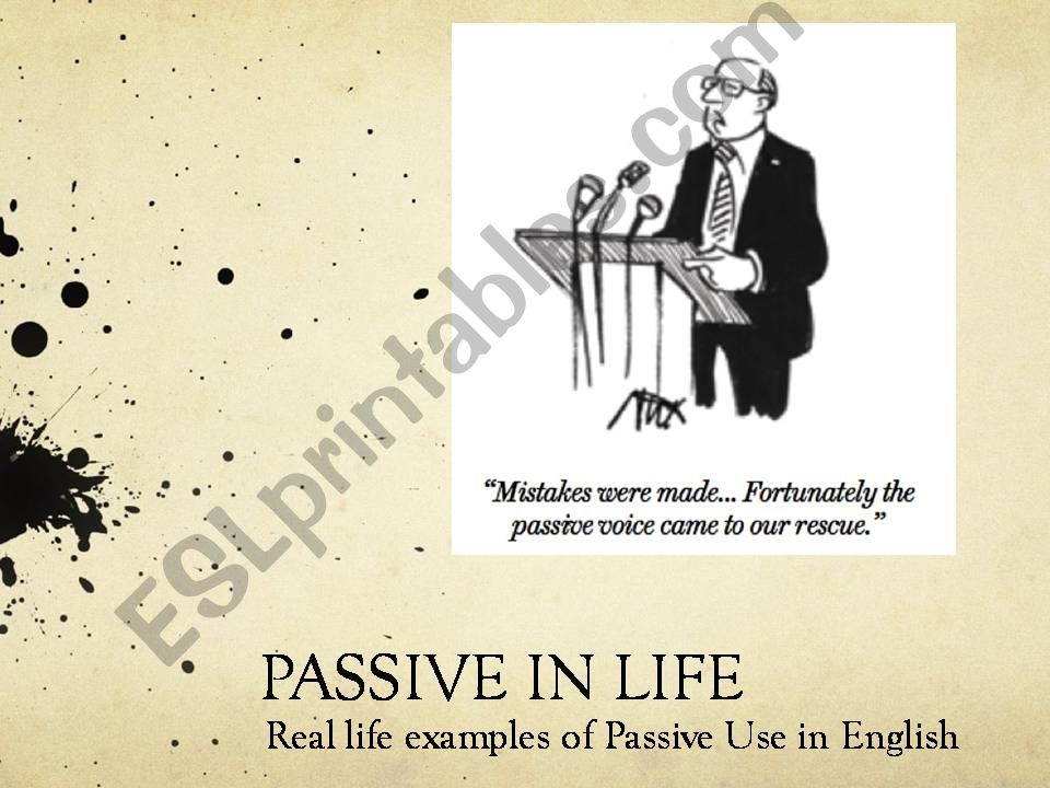 Passive in context powerpoint