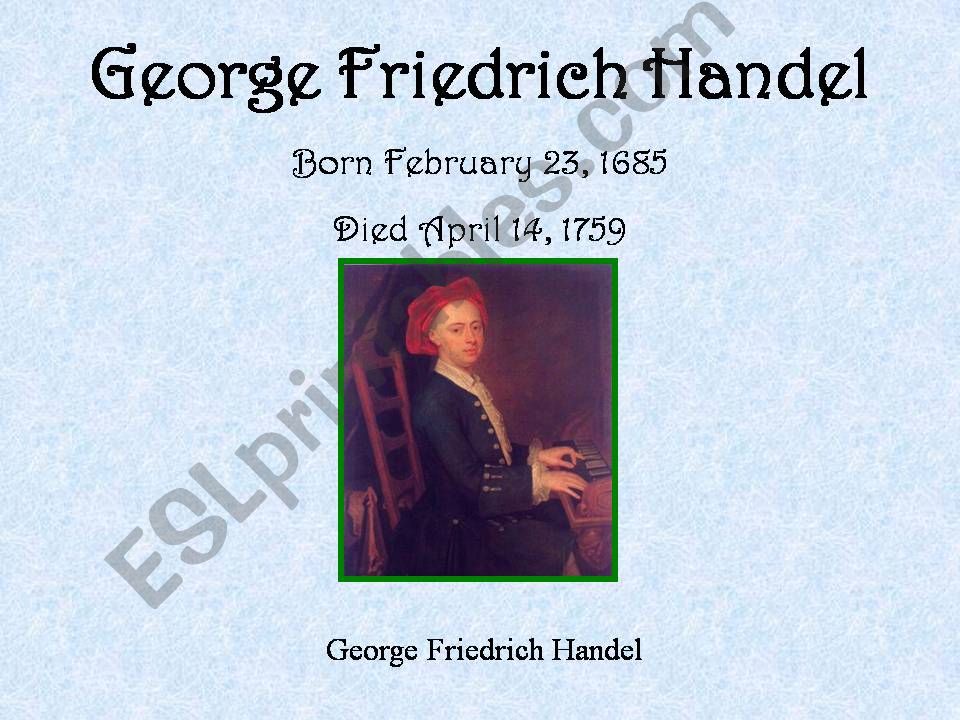 George Frideric Handel powerpoint