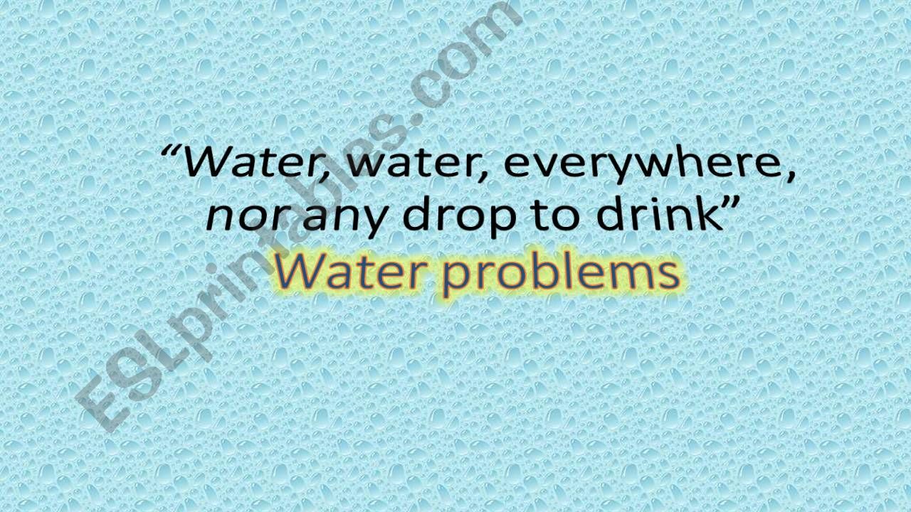 Water pollution powerpoint