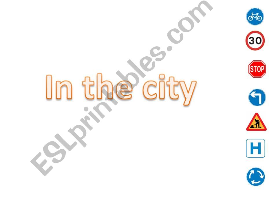 places in the city powerpoint