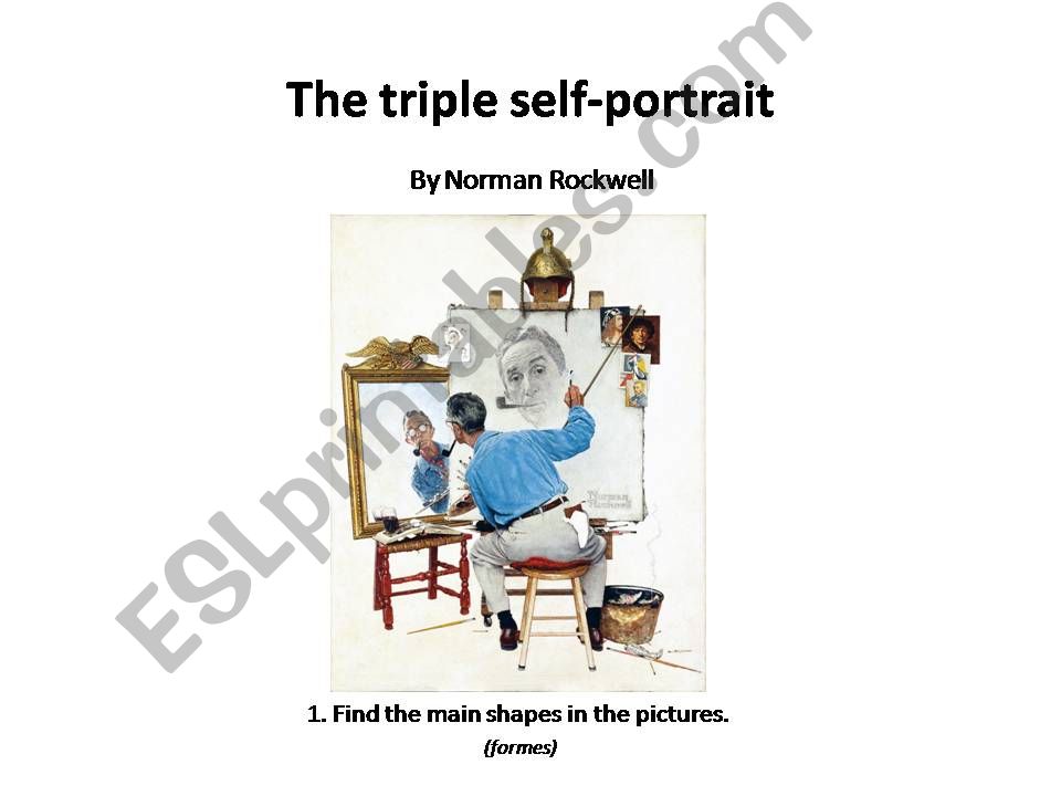 The triple self-portrait by Rockwell