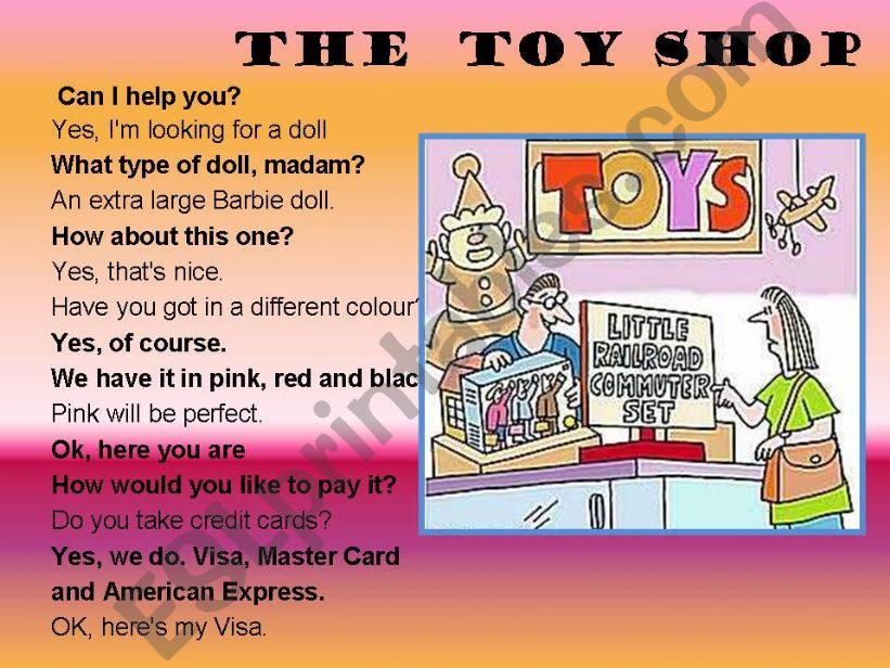The toy shop powerpoint