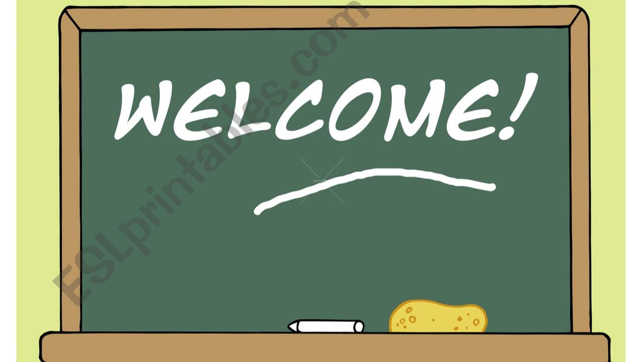 WELCOME KIDS powerpoint