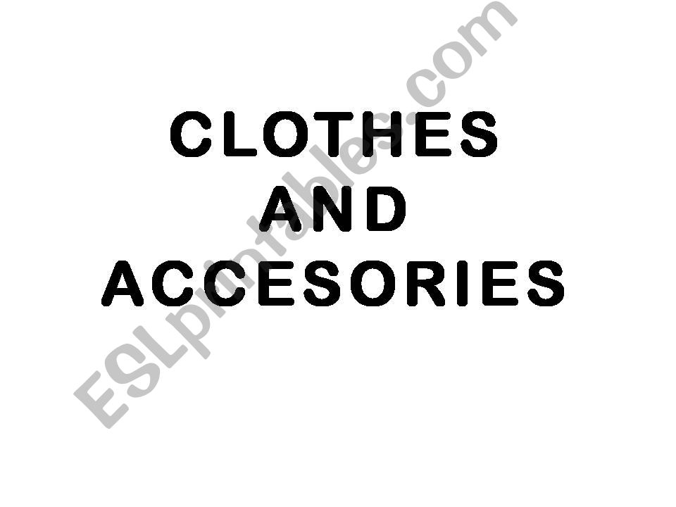 clothing powerpoint