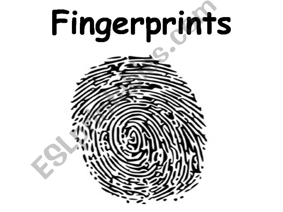 Fingerprints powerpoint