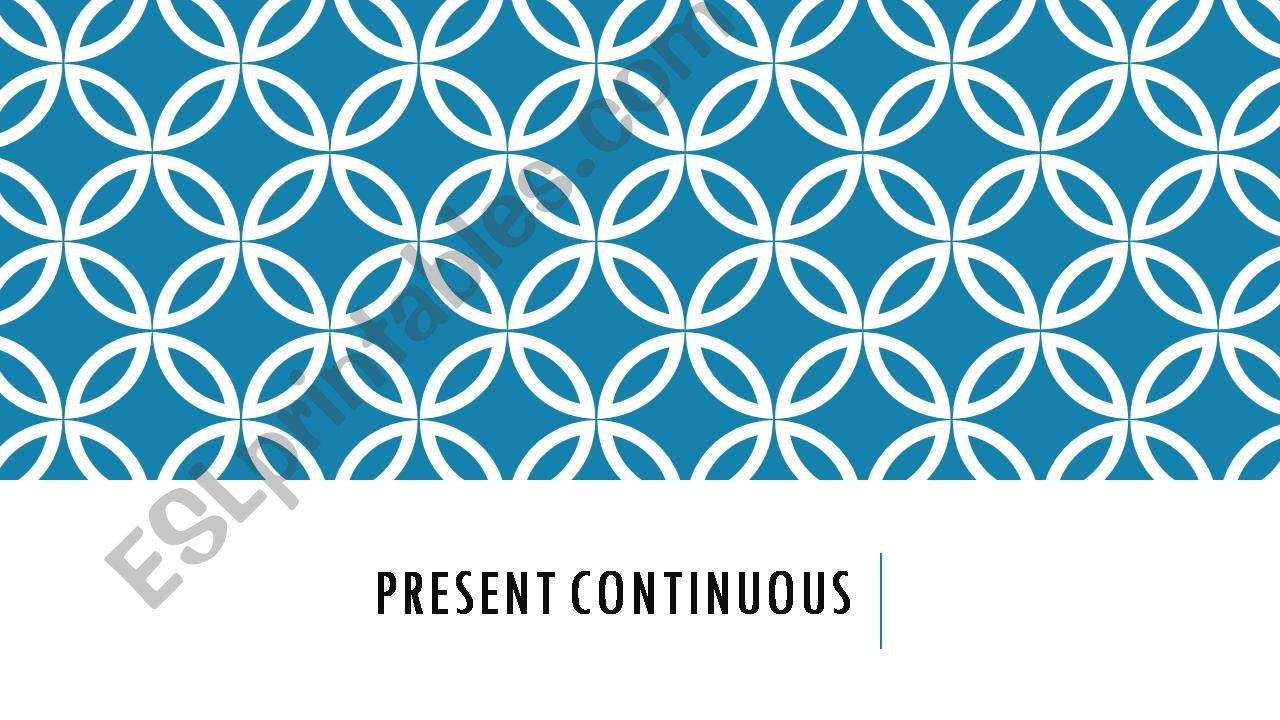 present continuous powerpoint