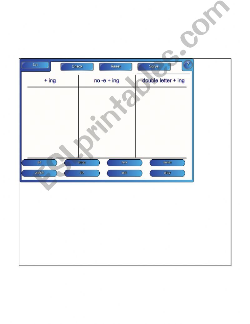 Present continuous endings powerpoint