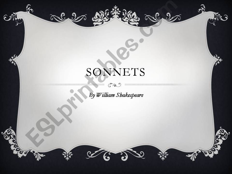 Review and background information on Shakespeares Sonnet XVIII
