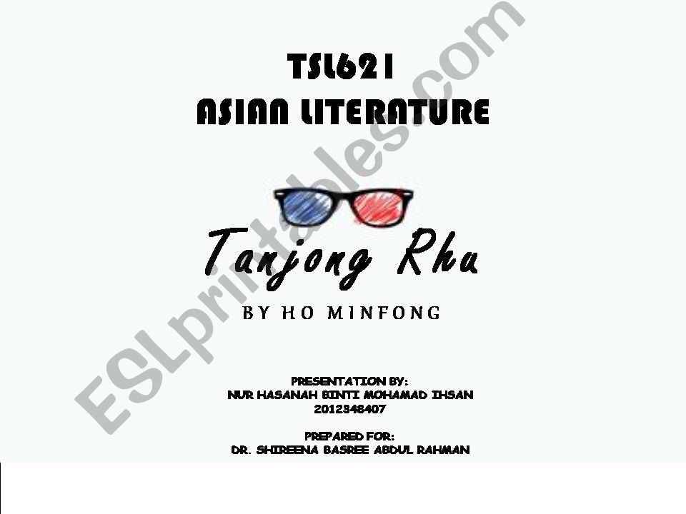 TANJONG RHU powerpoint