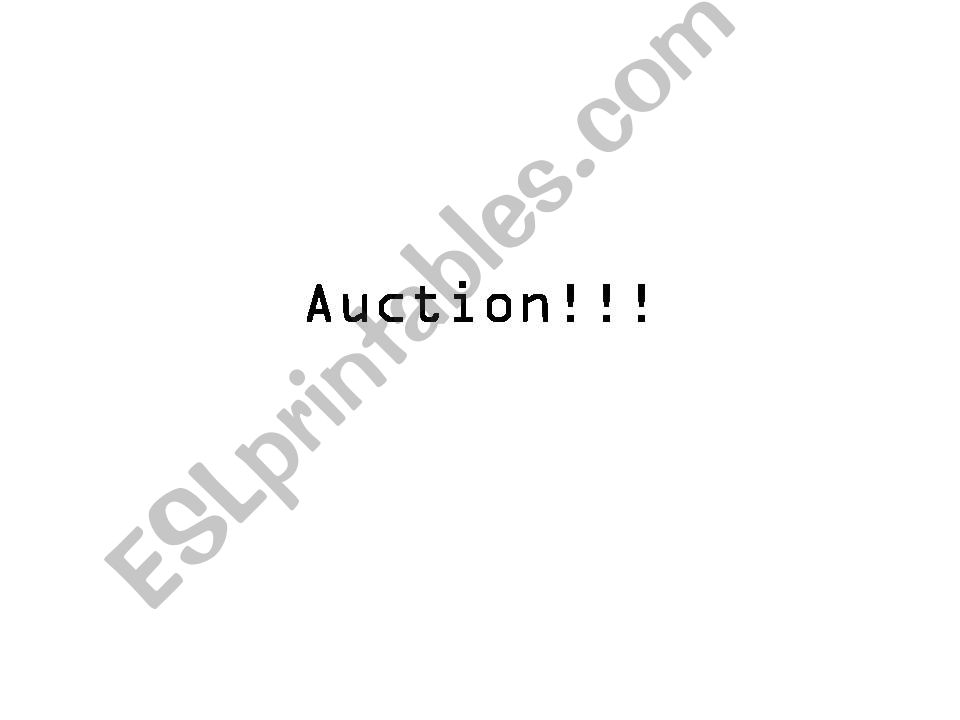 Auction powerpoint