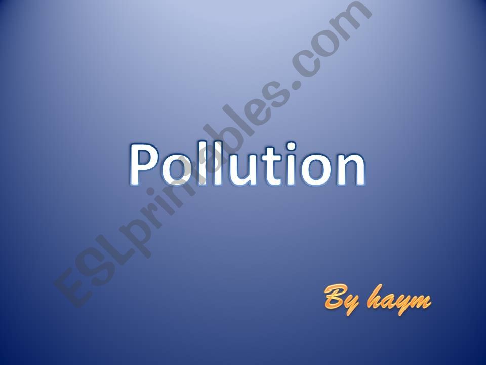 pollution powerpoint