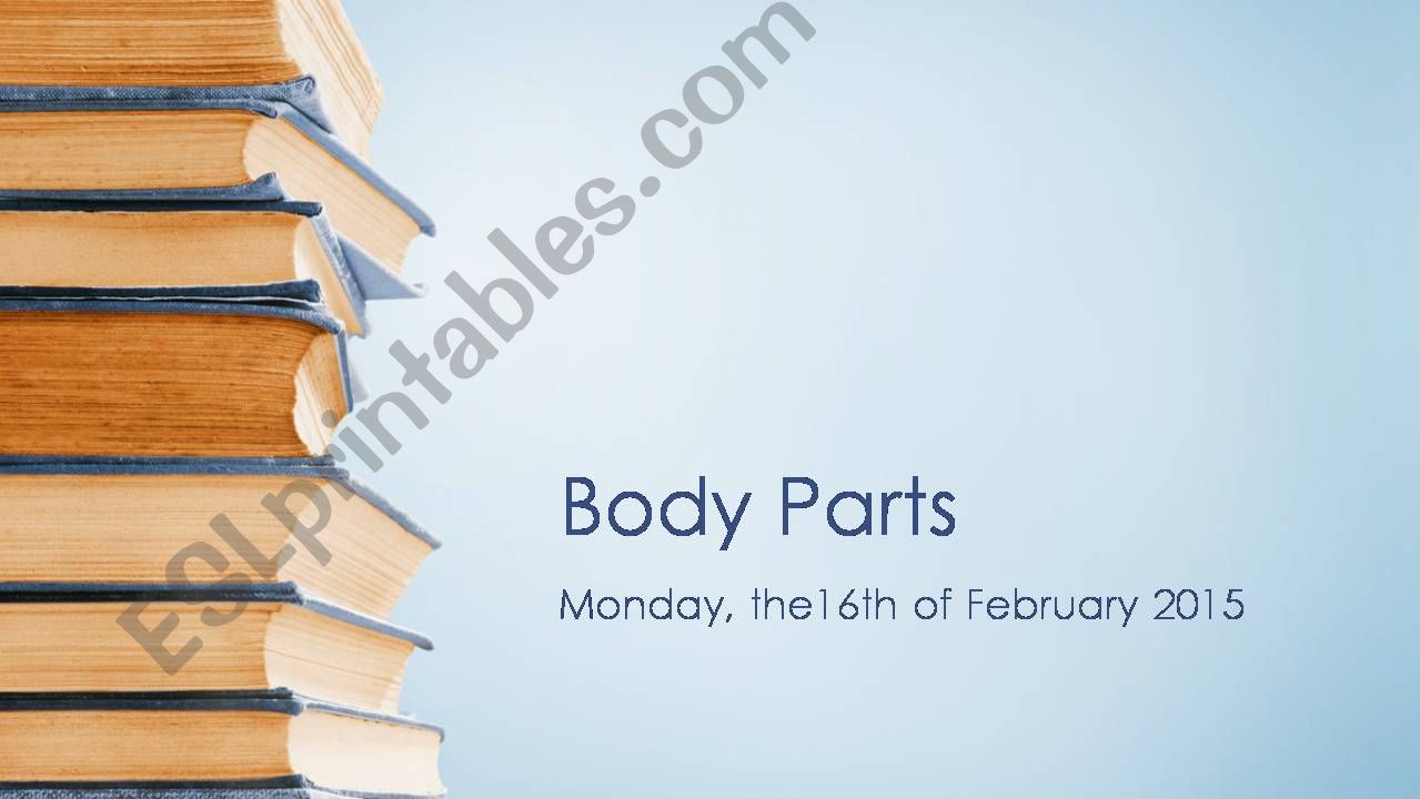 Body Parts powerpoint