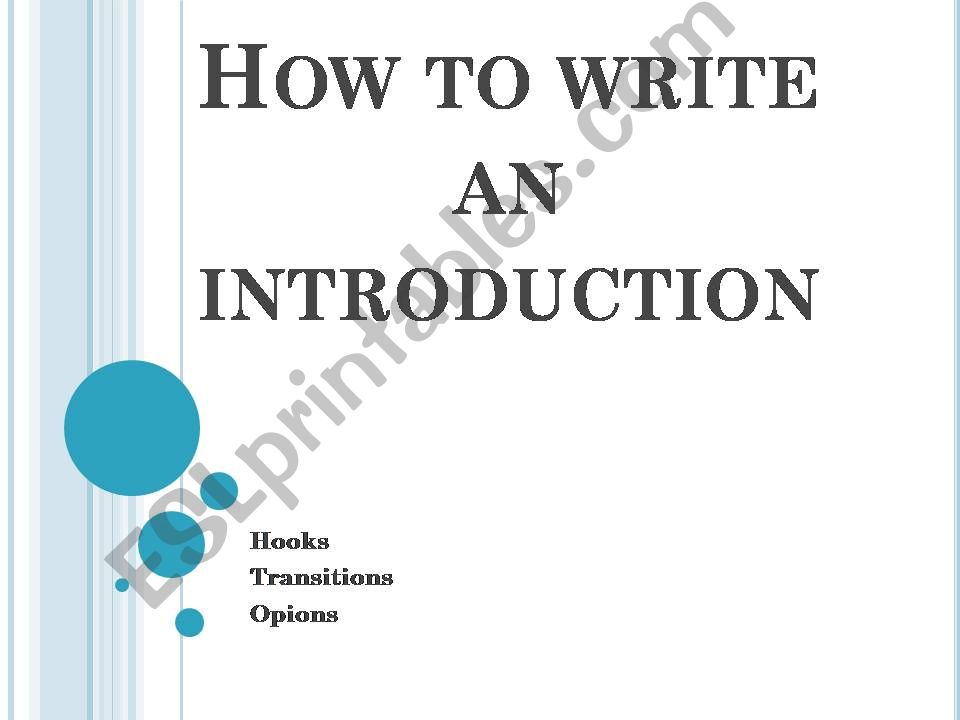 writing an introduction IELTS powerpoint