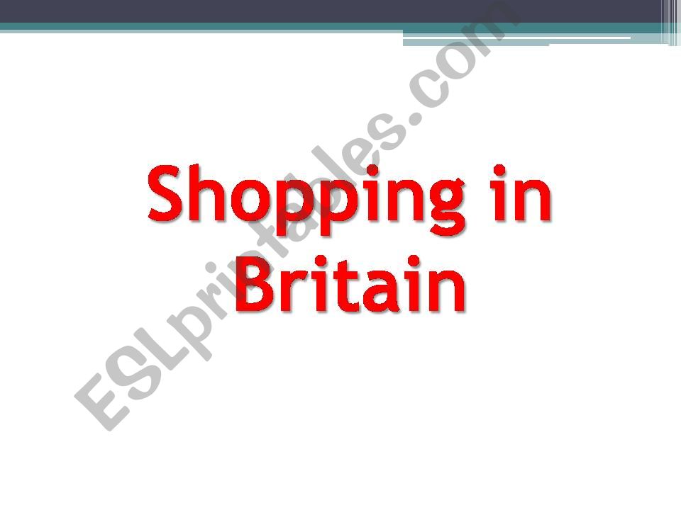 Shopping  powerpoint