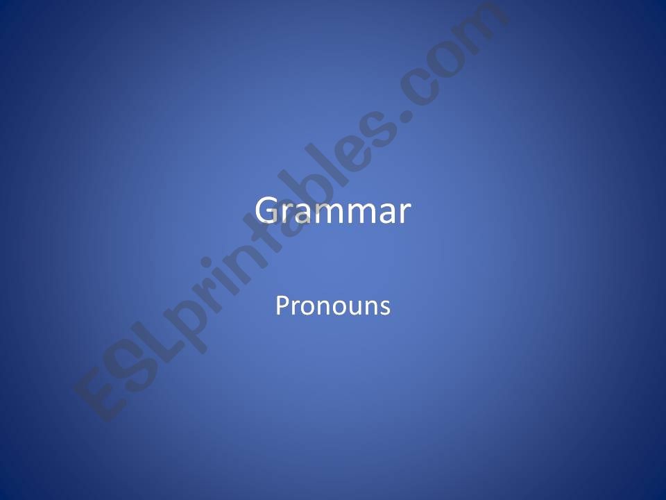 object pronoun powerpoint