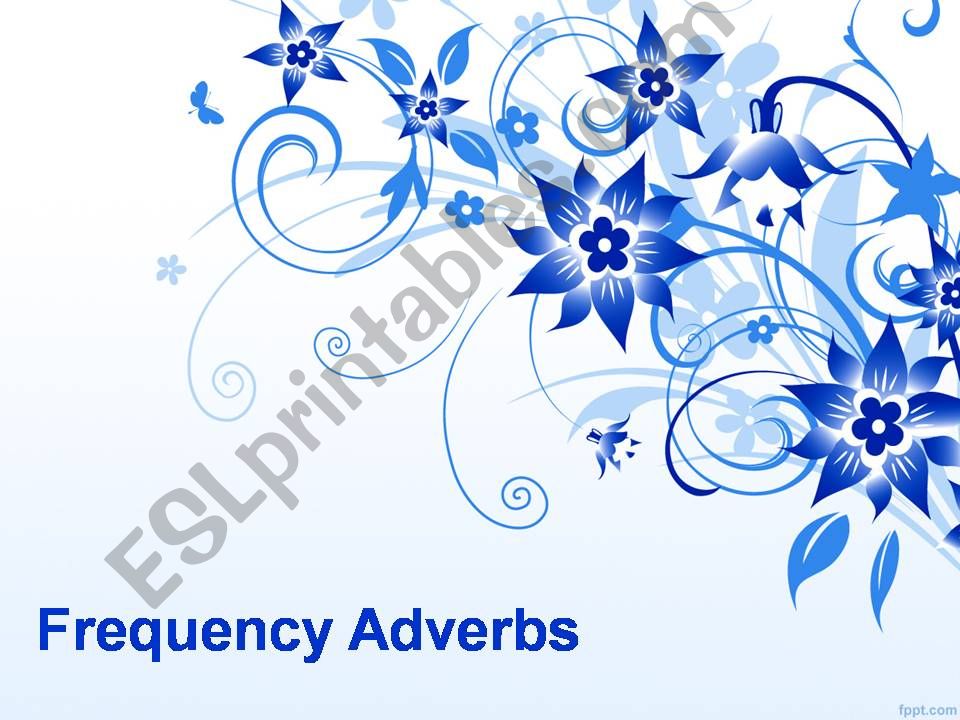 Frequency Adverbs powerpoint