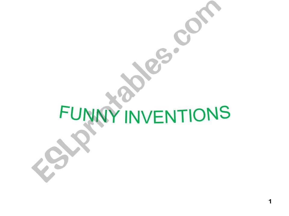 Inventions (part II) powerpoint