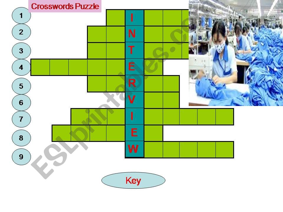 crossword puzzle about jobs powerpoint
