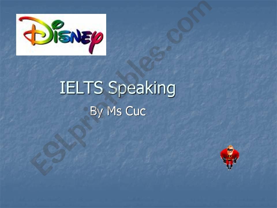 IELTS Speaking  powerpoint