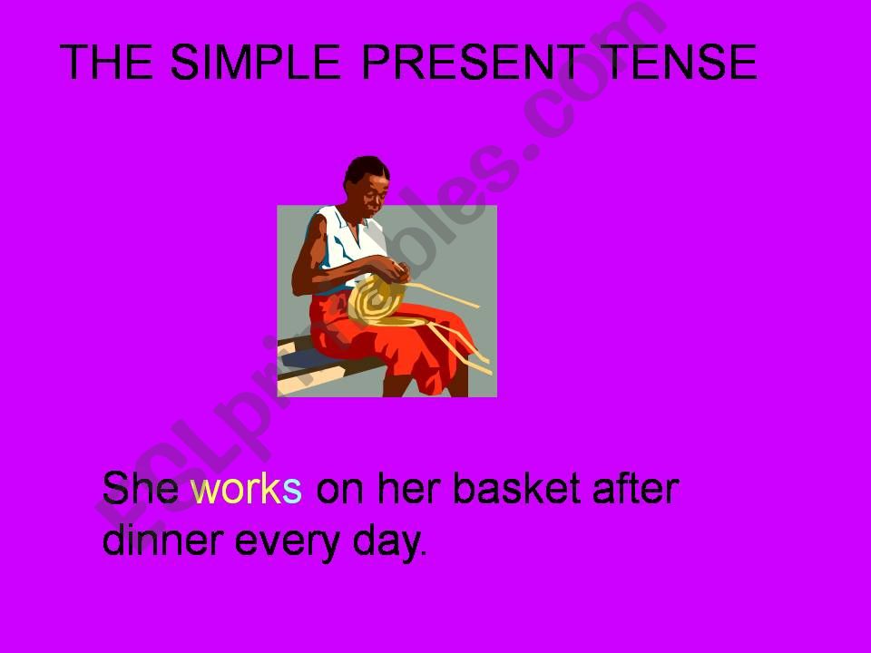 present tense ppt powerpoint