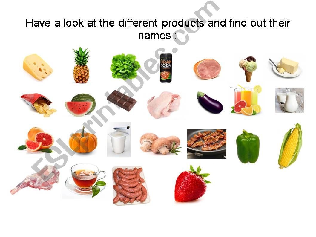 Food and drinks powerpoint