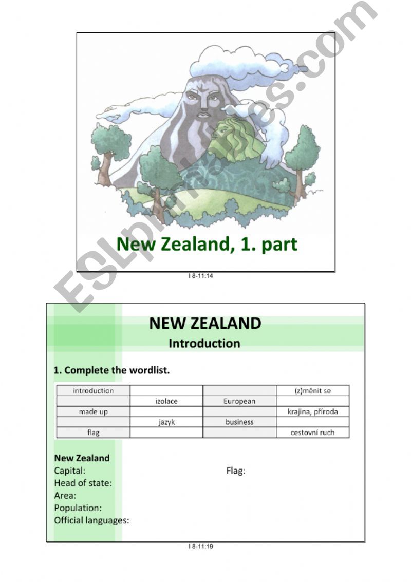 New Zealand, 1. part powerpoint