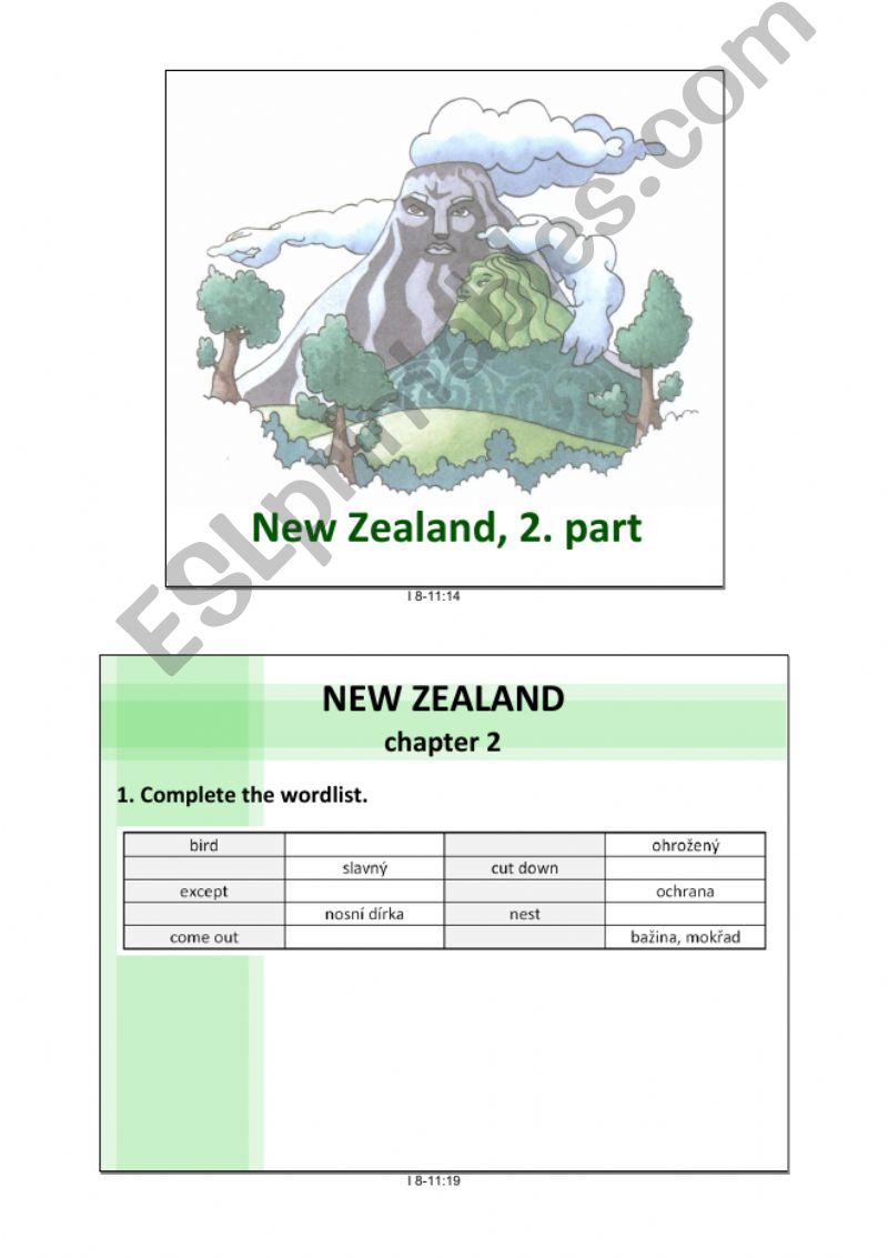 New Zealand, 2. part powerpoint