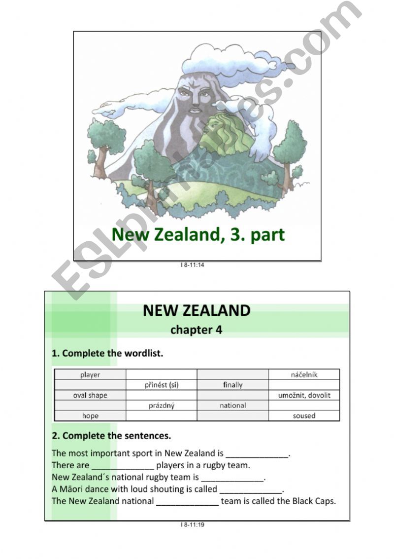 New Zealand, 3. part powerpoint