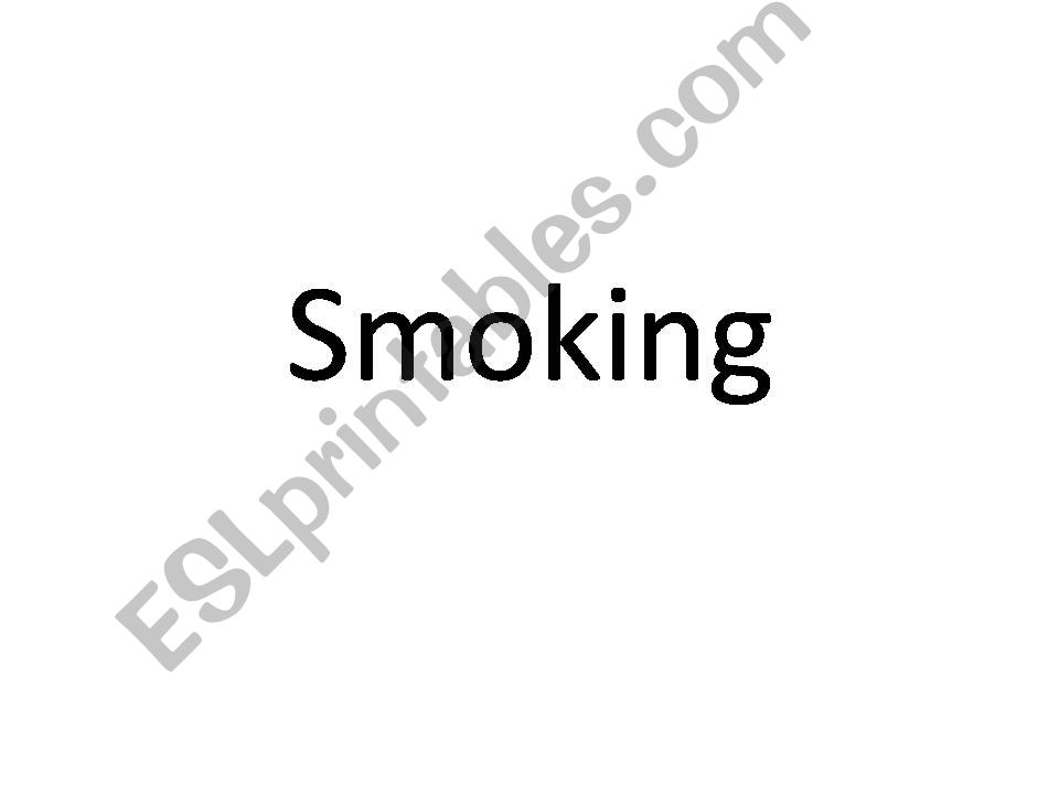 Smoking and health powerpoint