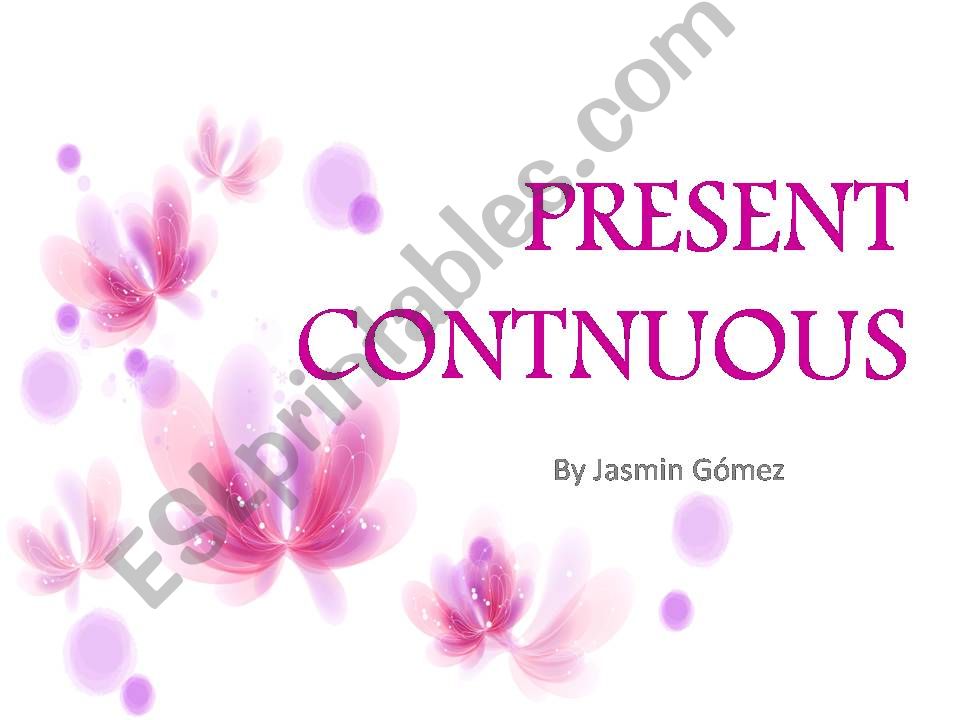 Present continuous powerpoint