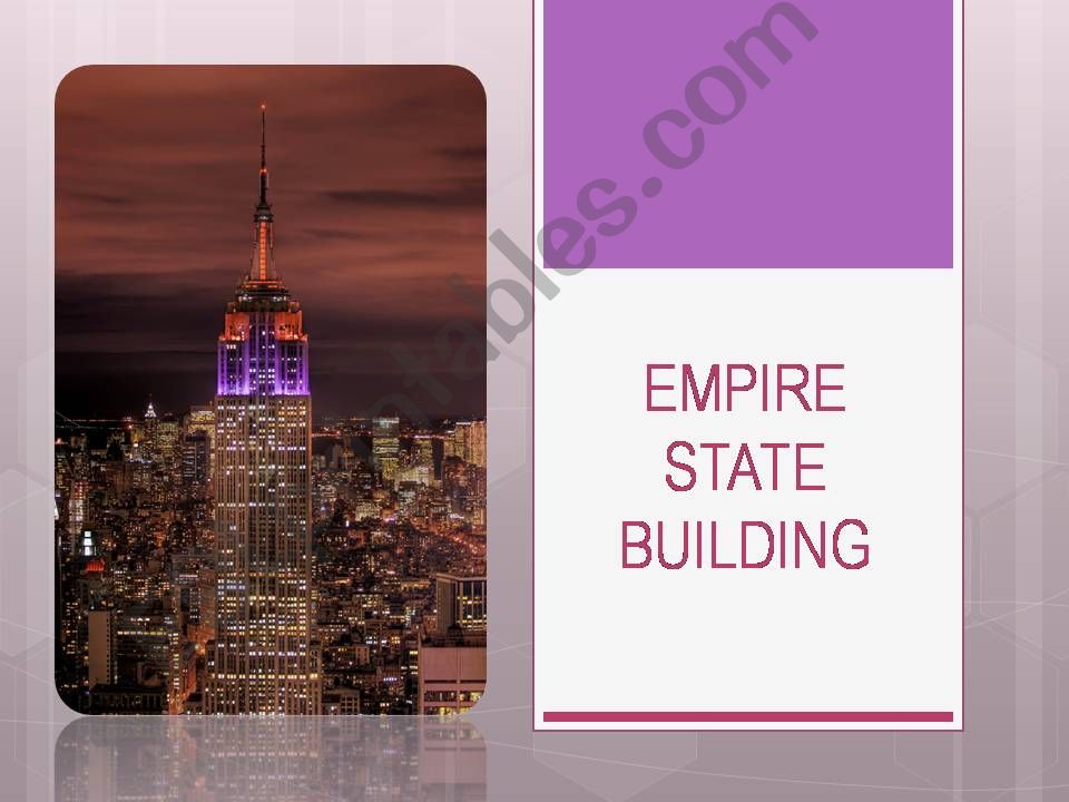 EMPIRE STATE BUILDING powerpoint