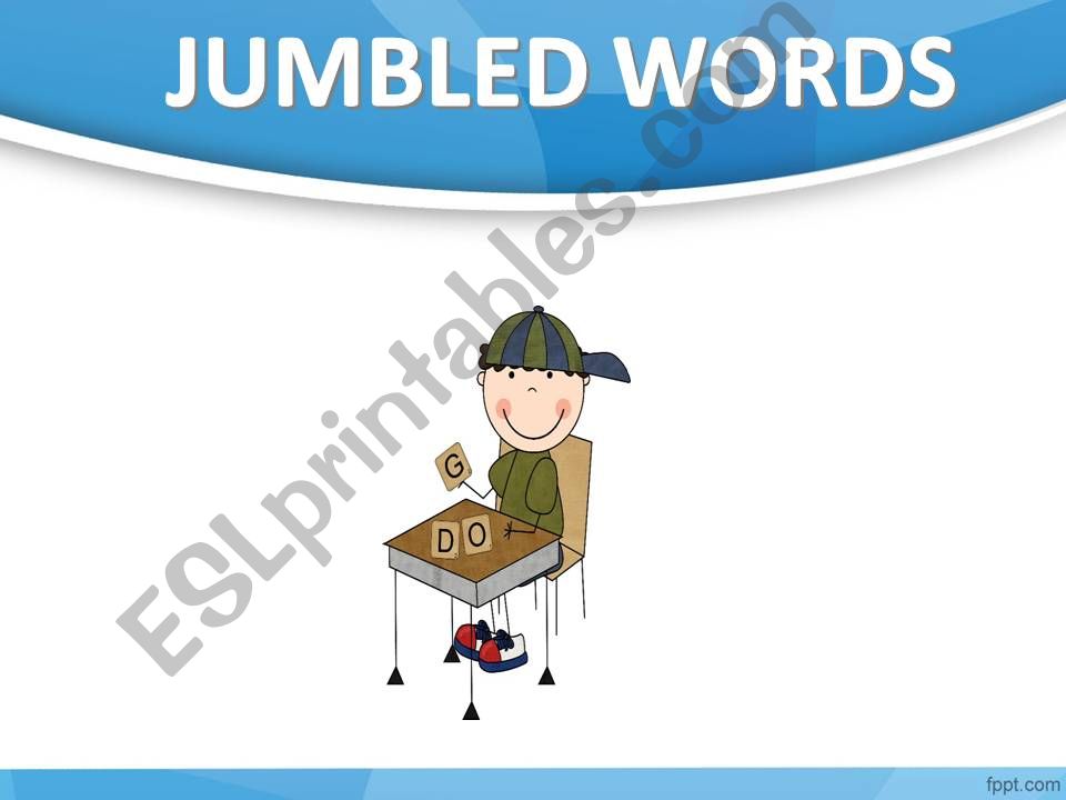 GAME: JUMBLED WORDS powerpoint