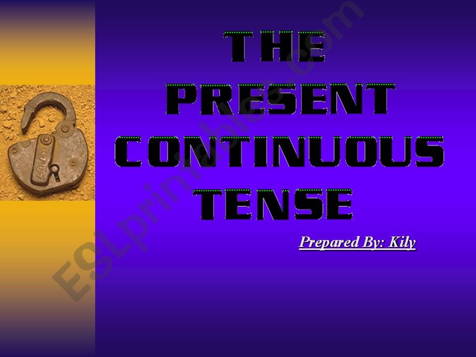 Present Continuous Tense powerpoint