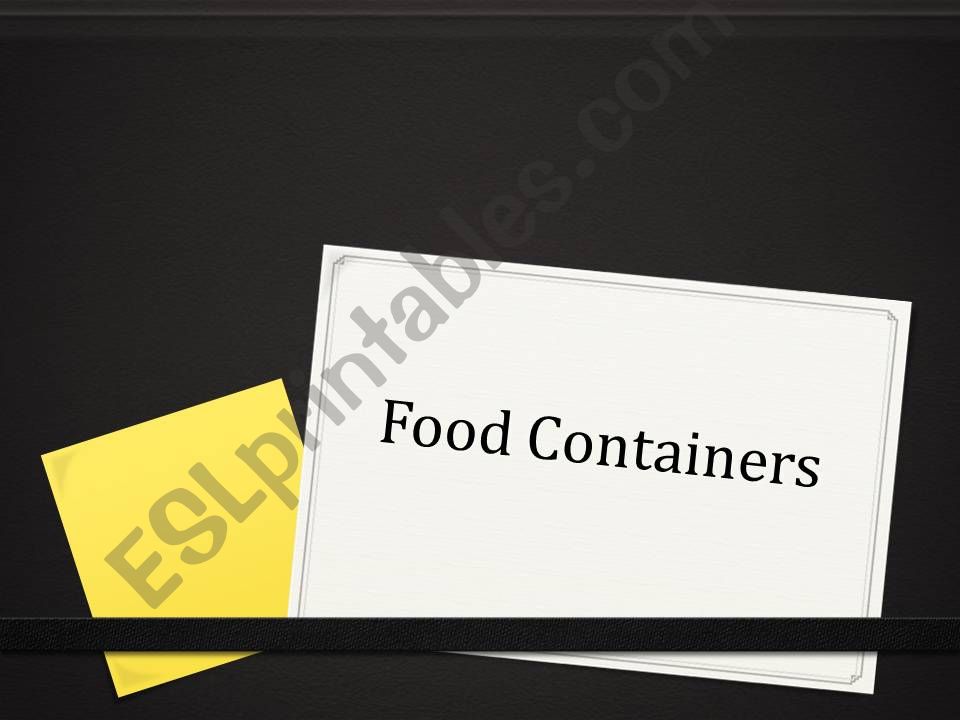 Containers powerpoint