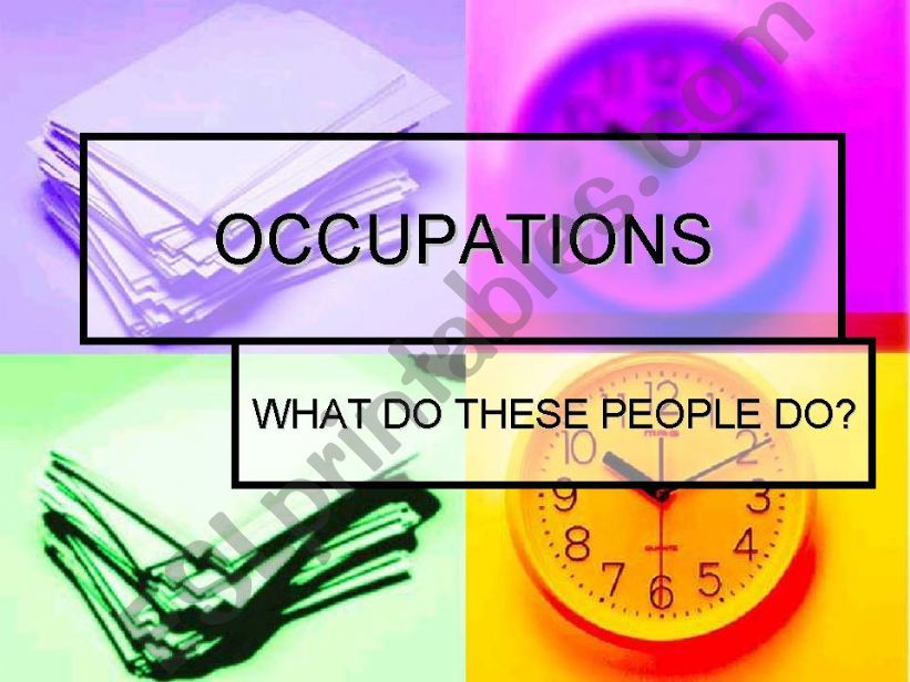 Occupations powerpoint