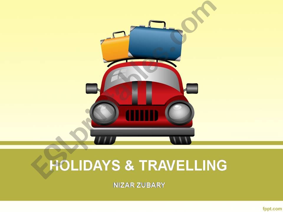 HOLIDAYS & TRAVELLING powerpoint
