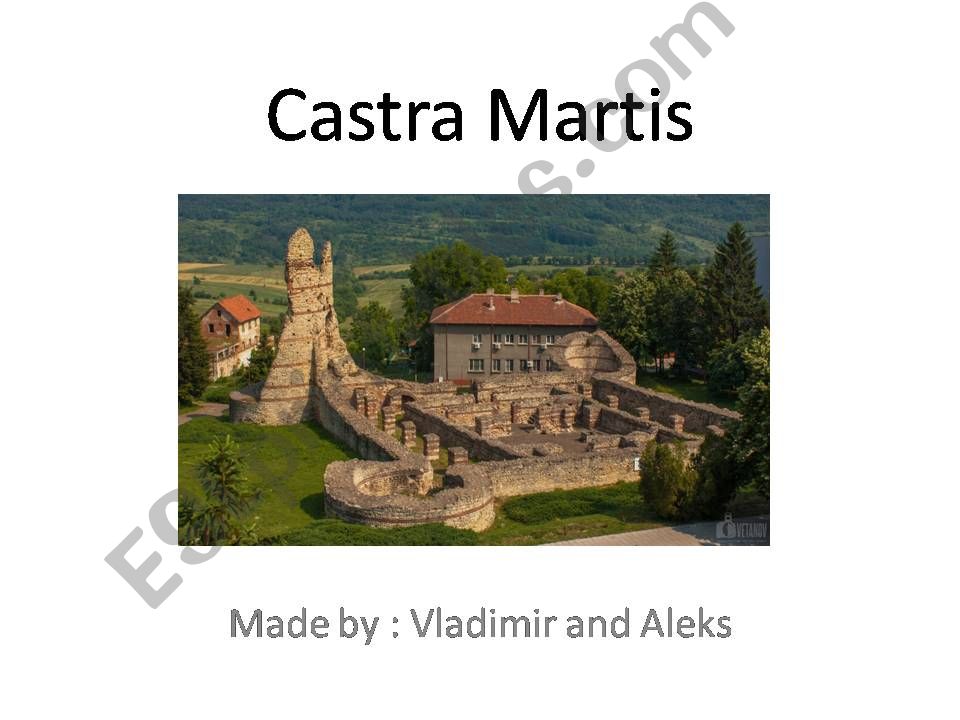Castra Martis powerpoint