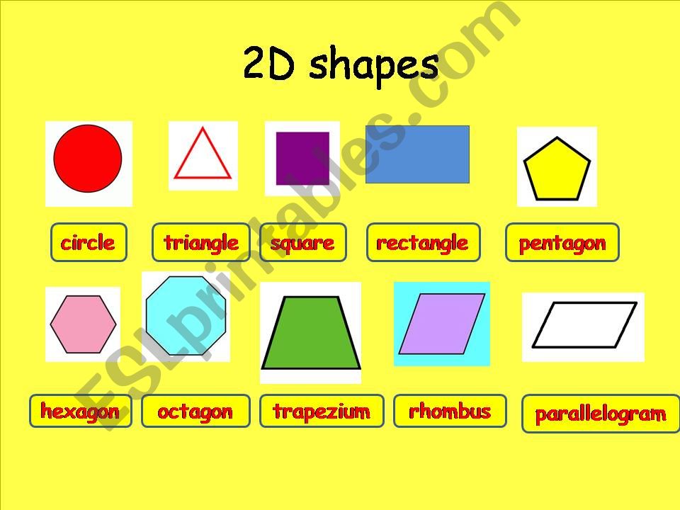 2D and 3D shapes powerpoint