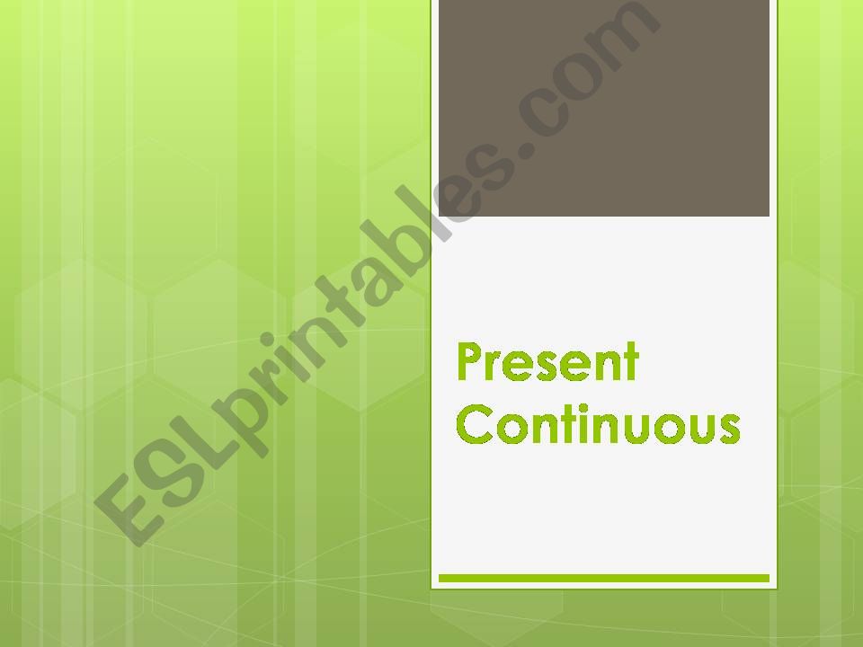 Present Continuous (wear and clothes)